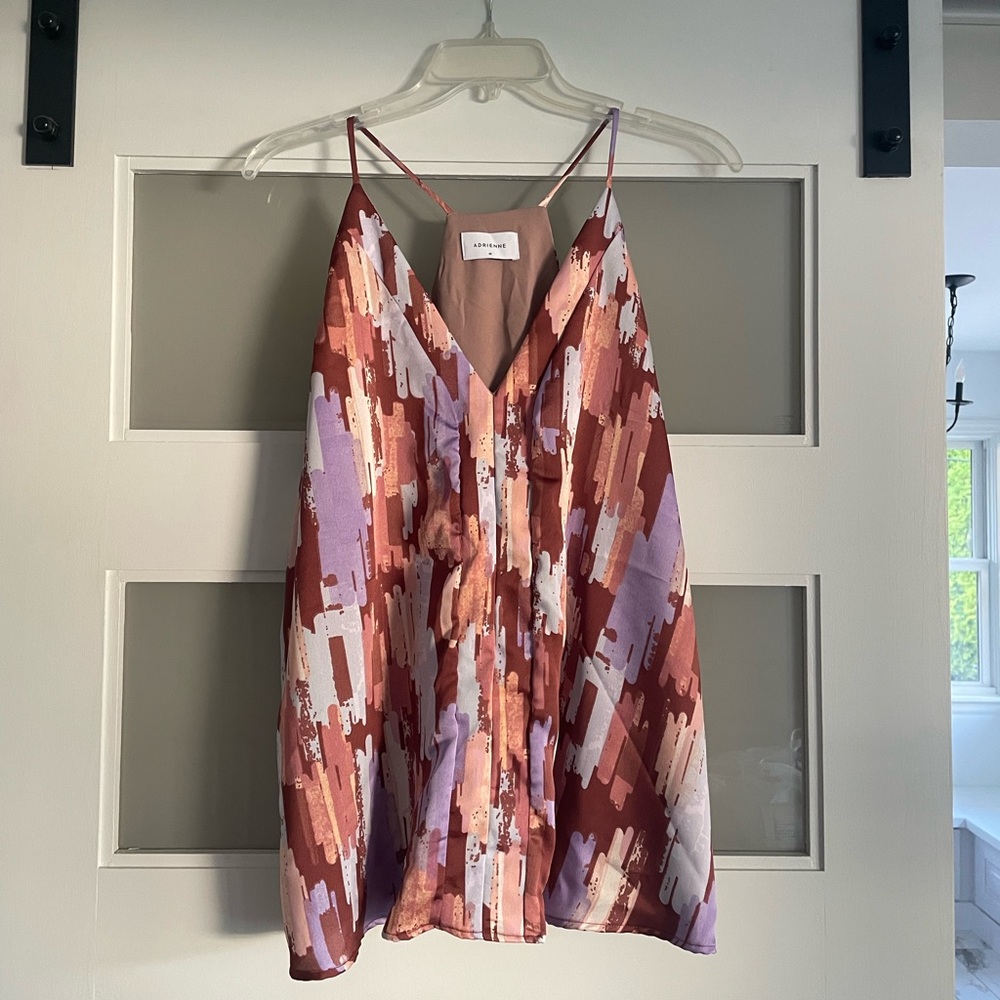 Adrienne Multicolor Abstract Camisole Top